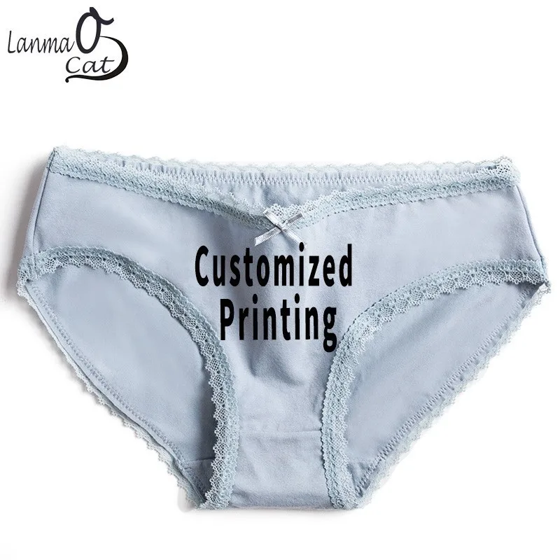 Lanmaocat Panties For Women Cotton Briefs Soft Underwear Custom Logo Text Printing Cotton Briefs Female Underpant Free Shipping
Lanmaocat Panties For Women Cotton Briefs Soft Underwear Custom Logo Text Printing Cotton Briefs Female Underpant Free Shipping