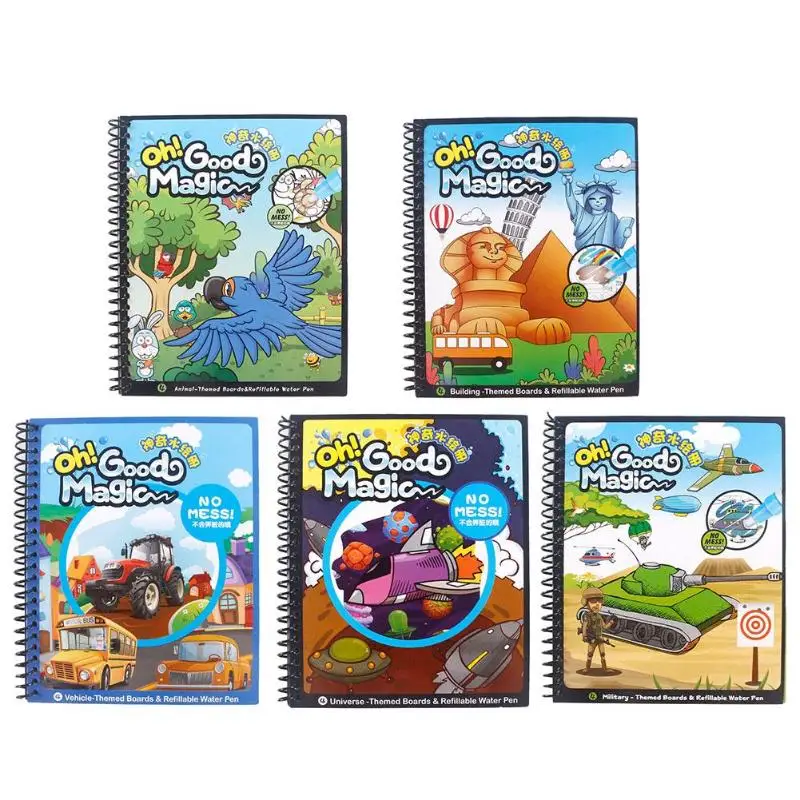 Magic Water Drawing Book Coloring Book Doodle & Magic Pen Reusable Cartoon Coloring Painting Drawing Board For Kids Children Toy
Magic Water Drawing Book Coloring Book Doodle & Magic Pen Reusable Cartoon Coloring Painting Drawing Board For Kids Children Toy