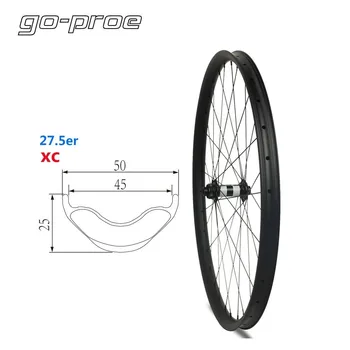 Go-proe DT Swiss 350 Series 27.5er 50*25mm MTB Wheelset Tubeless Ready For 650B XC Mountain Bike Wheel Toray Carbon Fiber
Go-proe DT Swiss 350 Series 27.5er 50*25mm MTB Wheelset Tubeless Ready For 650B XC Mountain Bike Wheel Toray Carbon Fiber