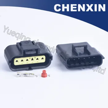Black 6 pin Sealed waterproof auto connectors (1.8) female and male 184060-1 electronic fuel pump electric Housing Connector
Black 6 pin Sealed waterproof auto connectors (1.8) female and male 184060-1 electronic fuel pump electric Housing Connector