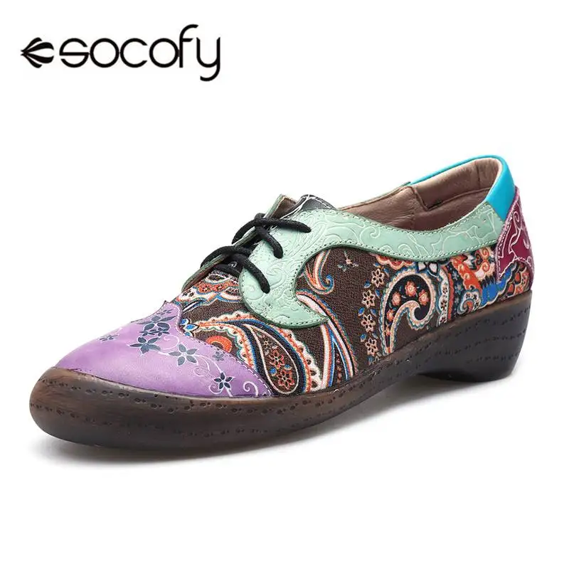 Socofy Vintage Bohemian Style Oxford Lace-up Shoes Woman Spring Summer Genuine Leather Women Flat Shoes Retro Casual Ladies Flat
Socofy Vintage Bohemian Style Oxford Lace-up Shoes Woman Spring Summer Genuine Leather Women Flat Shoes Retro Casual Ladies Flat