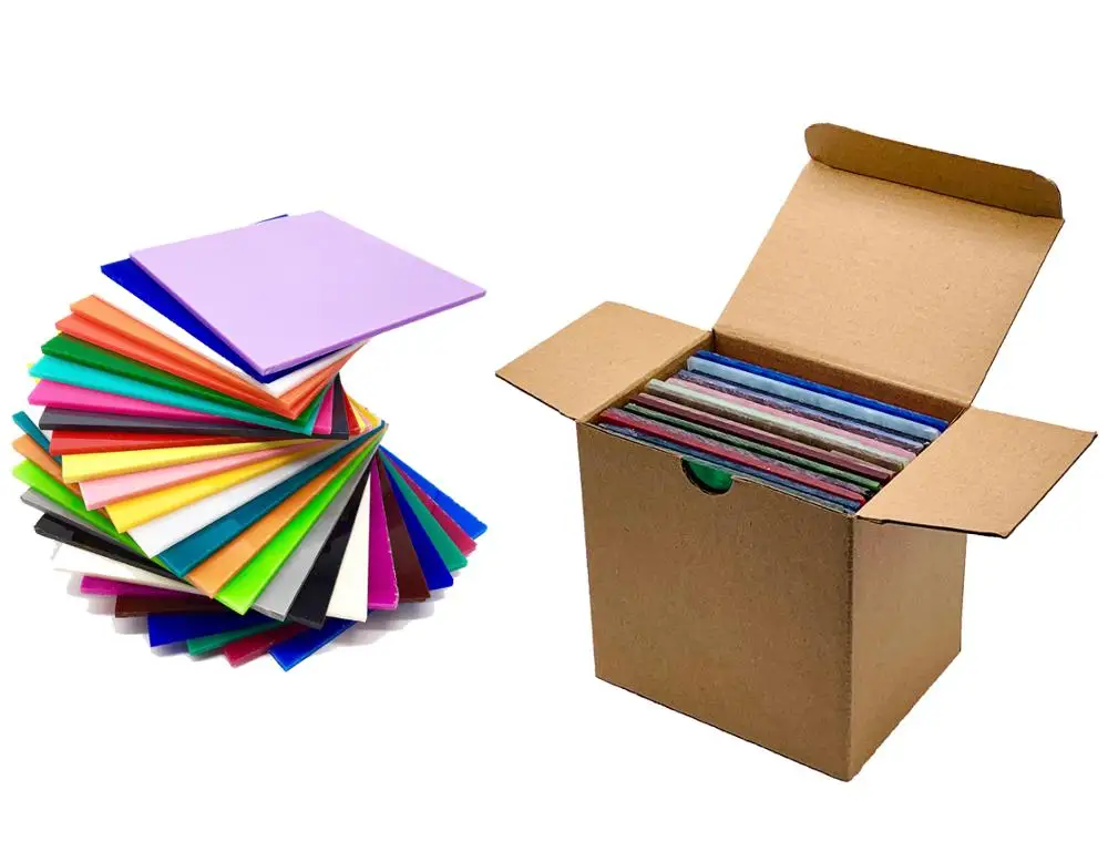 A Full Set of Acrylic (PMMA) Opaque Color Sheets, 98mm x 98mm x 3.0mm (L x W x T), 30 Colors/Set
A Full Set of Acrylic (PMMA) Opaque Color Sheets, 98mm x 98mm x 3.0mm (L x W x T), 30 Colors/Set