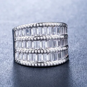 Huitan Wide Band Ring with Brilliant Cubic Zirconia Invisible Setting Women's Fashion Jewelry Best Valentines Gift for Lover
Huitan Wide Band Ring with Brilliant Cubic Zirconia Invisible Setting Women's Fashion Jewelry Best Valentines Gift for Lover