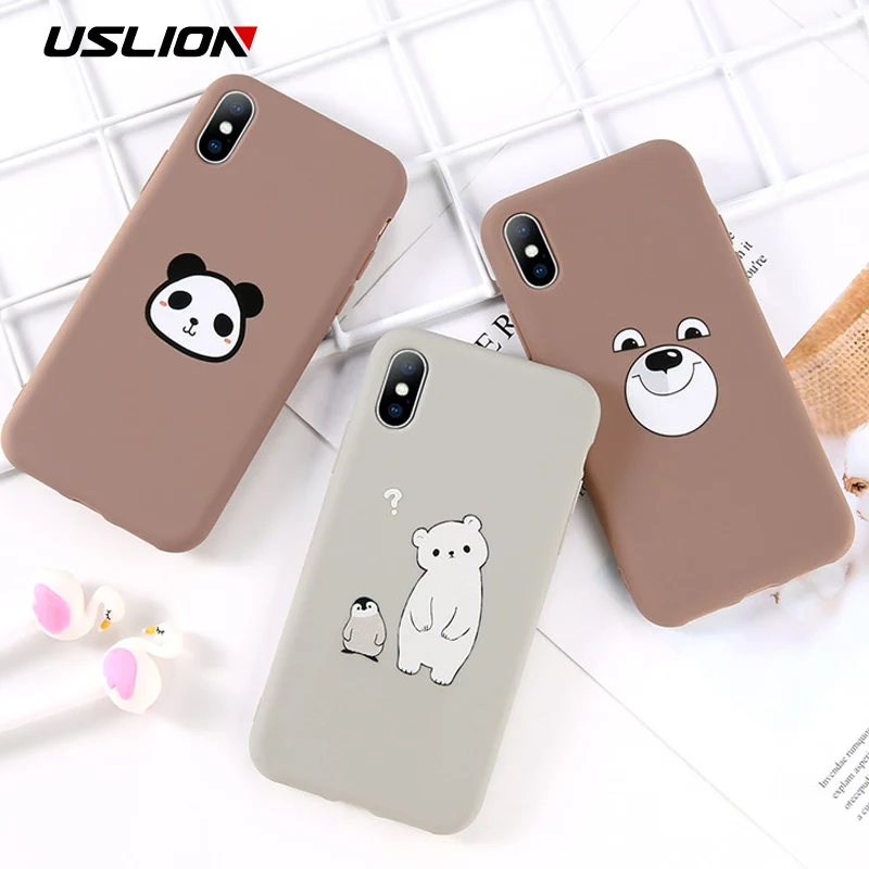 USLION Couples Cartoon Bear Panda Animal Phone Case For iPhone 6 6s 7 8 Plus Soft TPU Cases Cover For iPhone X XS XR Xs Max
USLION Couples Cartoon Bear Panda Animal Phone Case For iPhone 6 6s 7 8 Plus Soft TPU Cases Cover For iPhone X XS XR Xs Max