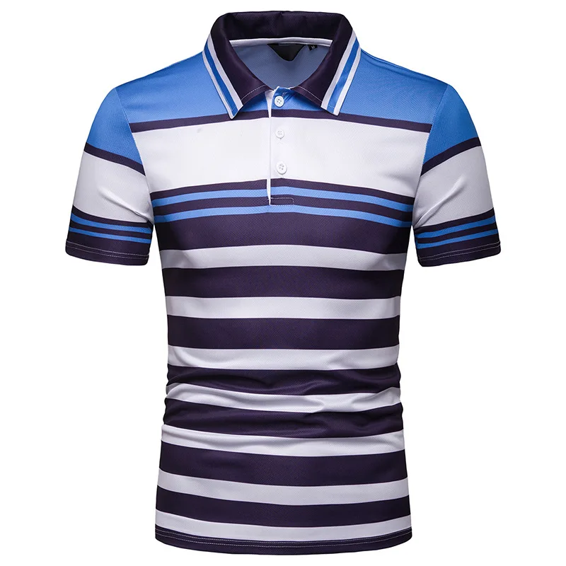 2019 Free Shipping New Summer Men's Short Sleeve Polo Shirt Male Contrast Color Stripe Print Slim Lapel Casual Mens Polo Shirt
2019 Free Shipping New Summer Men's Short Sleeve Polo Shirt Male Contrast Color Stripe Print Slim Lapel Casual Mens Polo Shirt