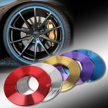 8M DIY Tire Rim Decorative Strip Car Wheel Rim Trims Reduce Scraping Anti-Collision Ring Protective Guard Tape Car-styling
8M DIY Tire Rim Decorative Strip Car Wheel Rim Trims Reduce Scraping Anti-Collision Ring Protective Guard Tape Car-styling