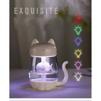 3 in 1 350ML USB Cat Air Humidifier Ultrasonic Cool-Mist Adorable Mini Humidifier With LED Light Mini USB Fan for Home office #
3 in 1 350ML USB Cat Air Humidifier Ultrasonic Cool-Mist Adorable Mini Humidifier With LED Light Mini USB Fan for Home office #
