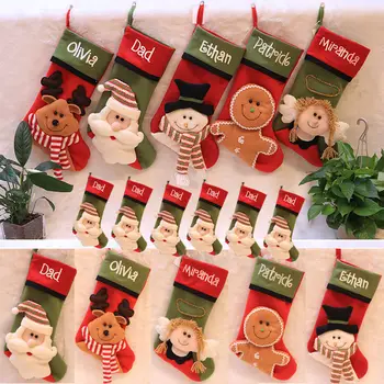 Christmas Stocking Holder Cute Gingerbread Man Ornament Party Tree Hanging Decoration Lovely Cotton Pattern Stockings Gift Bag
Christmas Stocking Holder Cute Gingerbread Man Ornament Party Tree Hanging Decoration Lovely Cotton Pattern Stockings Gift Bag