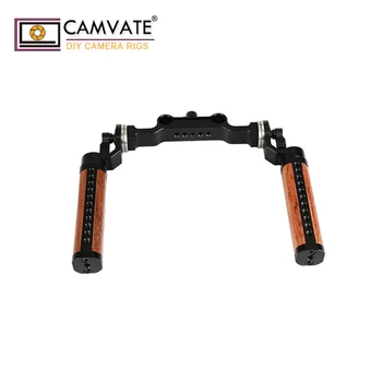 CAMVATERosette Wooden Handgrips & 15mm Rod Clamp For DSLR Handheld Shoulder Rig C1962
CAMVATERosette Wooden Handgrips & 15mm Rod Clamp For DSLR Handheld Shoulder Rig C1962