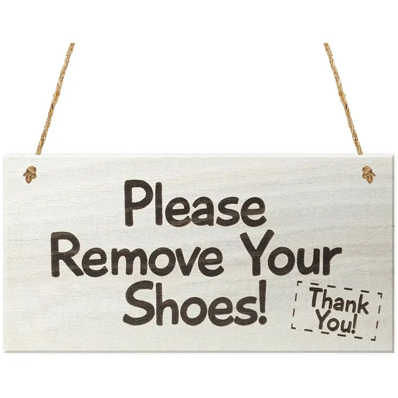 Please Remove Your Shoes! Thank You! Take Your Shoes Sign Hanging Door Sign Wooden Plaque Gift
Please Remove Your Shoes! Thank You! Take Your Shoes Sign Hanging Door Sign Wooden Plaque Gift