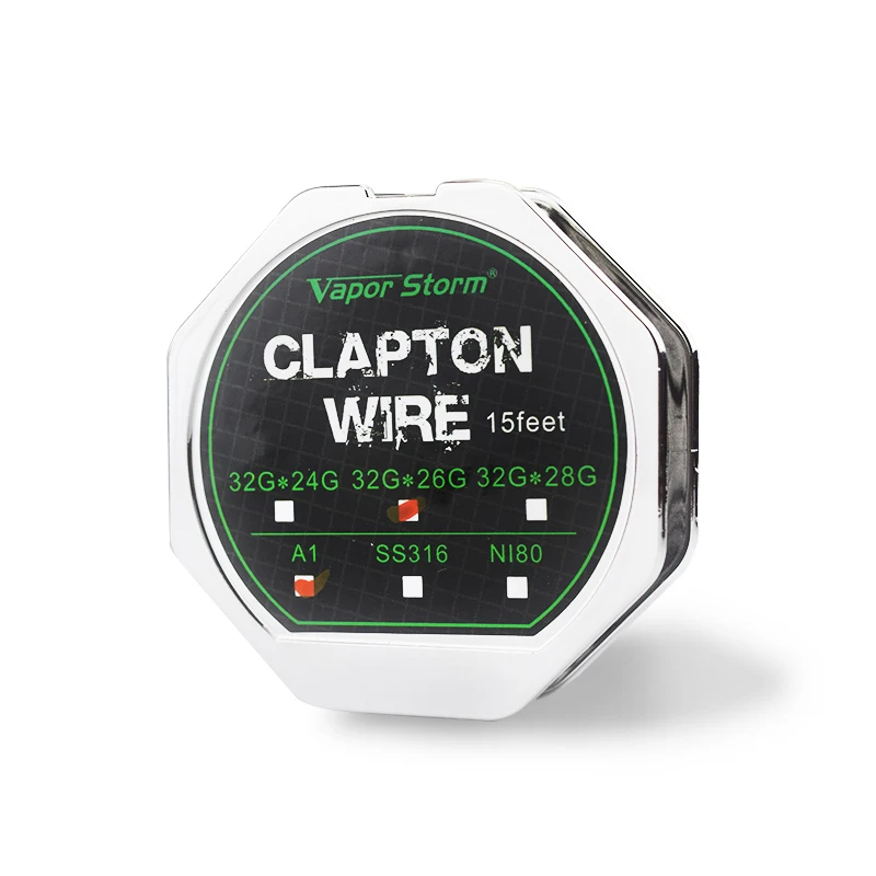 15 Feet Vapor Storm Clapton Wires Roll A1 SS316 Electronic Cigarette Heating Wire for RDA RDTA DIY Atomizer Vape Accessories
15 Feet Vapor Storm Clapton Wires Roll A1 SS316 Electronic Cigarette Heating Wire for RDA RDTA DIY Atomizer Vape Accessories