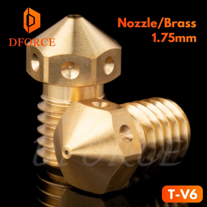 DFORCE T-V6 nozzle Top quality V6 Nozzle for 3D printers hotend M6 Thread for E3D Nozzles hotend titan extruder
DFORCE T-V6 nozzle Top quality V6 Nozzle for 3D printers hotend M6 Thread for E3D Nozzles hotend titan extruder