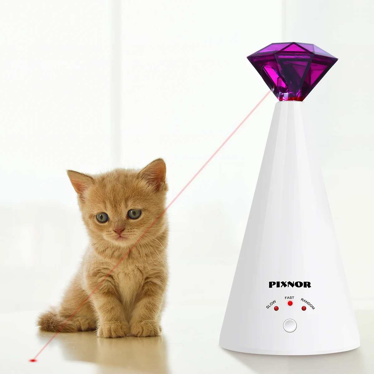 1PC Diamond Laser Cat Toy Rotating Electric Interactive Pet Laser Pointer Training Supplies Pet Toy For Cat Kitten Pet
1PC Diamond Laser Cat Toy Rotating Electric Interactive Pet Laser Pointer Training Supplies Pet Toy For Cat Kitten Pet