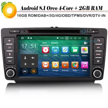 Android 8.1 Autoradio DAB+ Quad Core Sat Navi WiFi 4G BT SD DVR OBD DVT-IN Mirror Link Car CD Player for SKODA OCTAVIA
Android 8.1 Autoradio DAB+ Quad Core Sat Navi WiFi 4G BT SD DVR OBD DVT-IN Mirror Link Car CD Player for SKODA OCTAVIA