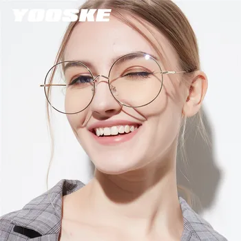 YOOSKE Round Oversized Glasses Frame Women Men Transparent Metal Glasses Spectacle Retro Optical Eyeglasses Frames Gold Eyewear
YOOSKE Round Oversized Glasses Frame Women Men Transparent Metal Glasses Spectacle Retro Optical Eyeglasses Frames Gold Eyewear