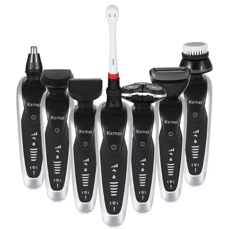 Kemei Multifunctional Hair Clipper Trimmer Rechargeable Wireless Razor Comb Nose Hair Trimmer Cutter Hair Styling Salon Tools
Kemei Multifunctional Hair Clipper Trimmer Rechargeable Wireless Razor Comb Nose Hair Trimmer Cutter Hair Styling Salon Tools