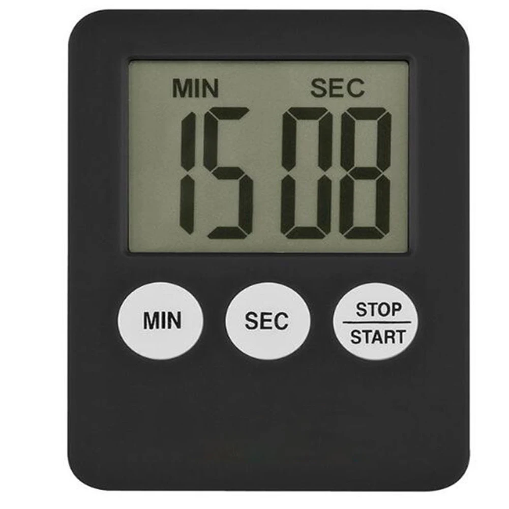 LCD Display Kitchen Count Timer Square Digital Kitchen Timer Count Up Countdown Cooking Alarm With Magnet
LCD Display Kitchen Count Timer Square Digital Kitchen Timer Count Up Countdown Cooking Alarm With Magnet