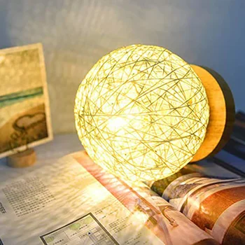 Creative USB Table Lamp Hand-Knit Lampshade Wood Moon Lamp Bedroom Home Wedding Decoration Moonlight Desk Light Bedside Lamp
Creative USB Table Lamp Hand-Knit Lampshade Wood Moon Lamp Bedroom Home Wedding Decoration Moonlight Desk Light Bedside Lamp