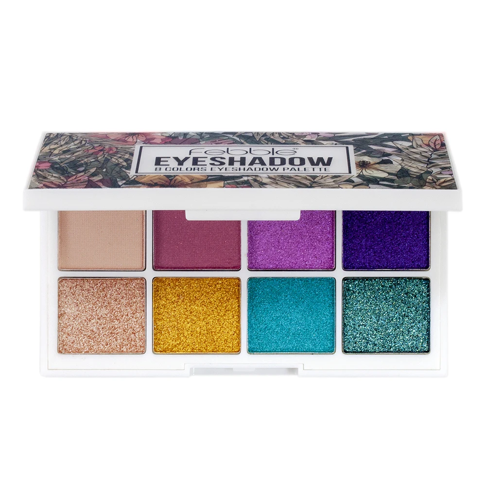 Febble 8 Rainbow Colors Matte Shimmer Eyeshadow Palette,with 3D effect finishing case
Febble 8 Rainbow Colors Matte Shimmer Eyeshadow Palette,with 3D effect finishing case