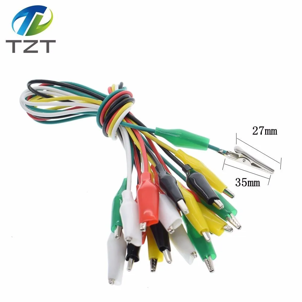 TZT 10PCS Alligator Clips 50CM Electrical DIY Test Leads Alligator Double-ended Crocodile Clips Roach Clip Test Jumper Wire
TZT 10PCS Alligator Clips 50CM Electrical DIY Test Leads Alligator Double-ended Crocodile Clips Roach Clip Test Jumper Wire