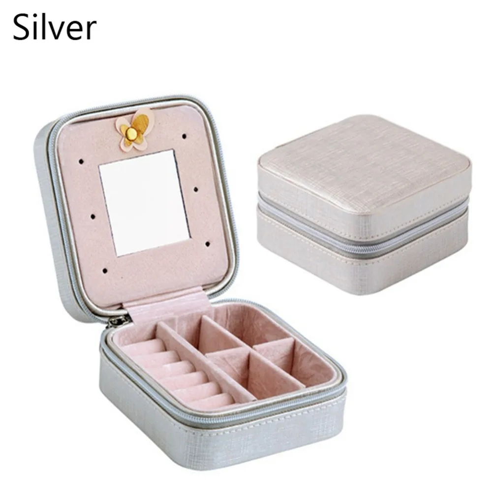 Women's Mini stud earrings rings Jewelry Box Useful Makeup Organizer With Zipper Travel Portable Jewelry Box
Women's Mini stud earrings rings Jewelry Box Useful Makeup Organizer With Zipper Travel Portable Jewelry Box