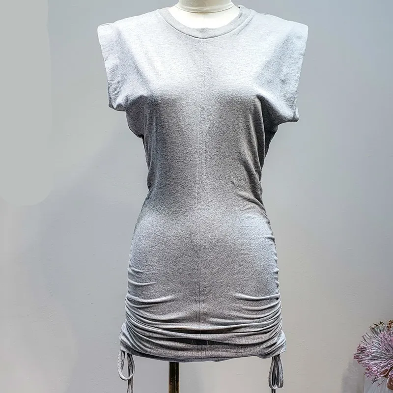 TVVOVVIN 2019 New Summer Fashion Women Clothes Round Neck Sleeveless High Waist Sleeveless Drawstring Pleated Mini Dress AS782
TVVOVVIN 2019 New Summer Fashion Women Clothes Round Neck Sleeveless High Waist Sleeveless Drawstring Pleated Mini Dress AS782