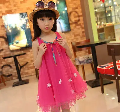 2016 New Beautiful Kids Girls Clothes Dresses Sleeveless Bow Summer Cool Floral Birthday Party Dress Beach 2 3 4 5 6 7 Years
2016 New Beautiful Kids Girls Clothes Dresses Sleeveless Bow Summer Cool Floral Birthday Party Dress Beach 2 3 4 5 6 7 Years