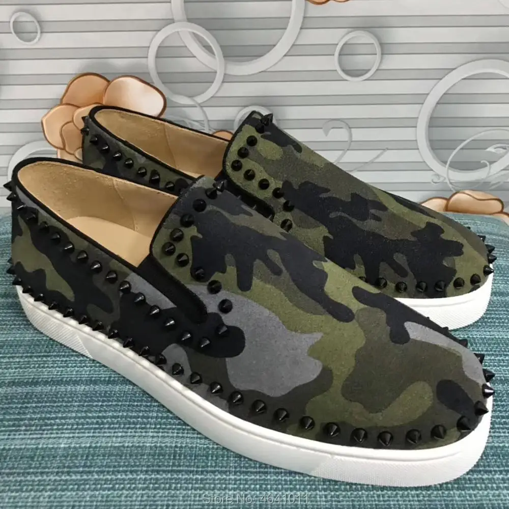 cl andgz Low Cut Leisure Sports Shoes ArmyGreen Circle Rivet Red bottoms For Men Sneakers leather Slip On Loafers casual Flat
cl andgz Low Cut Leisure Sports Shoes ArmyGreen Circle Rivet Red bottoms For Men Sneakers leather Slip On Loafers casual Flat