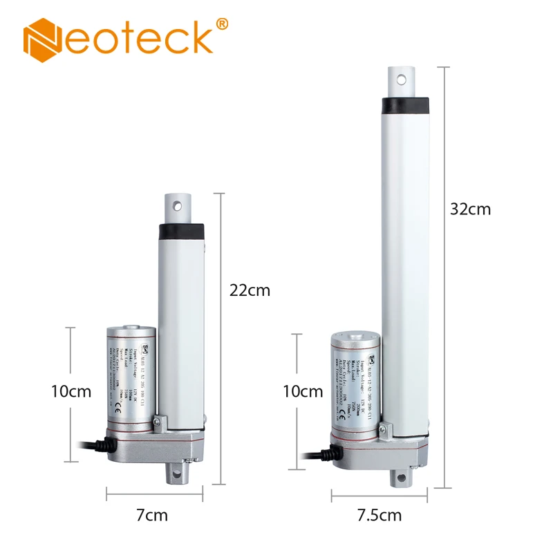 DC HOUSE 1000N 200mm DC 12V 14mm//s Linearantrieb Motor Linearmotor Verstellantrieb Linear Actuator Motor f/ür Auto RV Elektrische T/ür/öffner