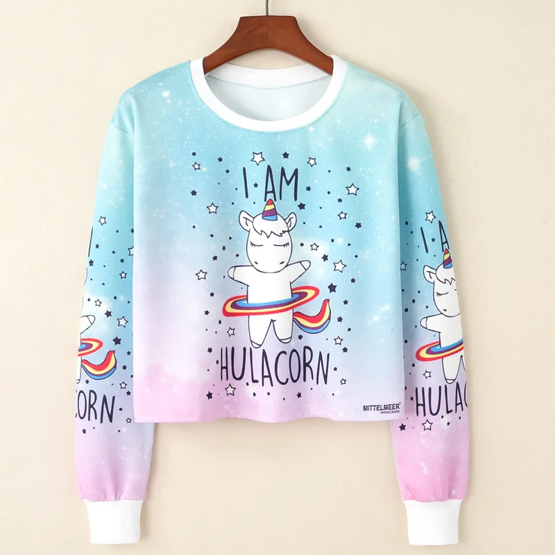 Hitz Europe - head of sky rainbow Unicorn women's fashion long sleeve cartoon letter printing spring autumn tops
Hitz Europe - head of sky rainbow Unicorn women's fashion long sleeve cartoon letter printing spring autumn tops