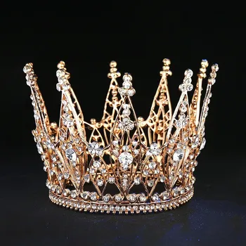 Luxury Vintage Gold Wedding Crown Alloy Bridal Tiara Baroque Queen King Crown silverColor Rhinestone Tiara Crown
Luxury Vintage Gold Wedding Crown Alloy Bridal Tiara Baroque Queen King Crown silverColor Rhinestone Tiara Crown