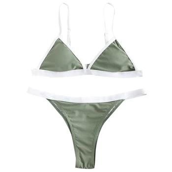 ZAFUL Summer Contrast Trim Cami Bikini Set High Leg Bikini 2019 Brazilian Sexy Thong Bikini Swimsuit Swimming Suit For Women
ZAFUL Summer Contrast Trim Cami Bikini Set High Leg Bikini 2019 Brazilian Sexy Thong Bikini Swimsuit Swimming Suit For Women
