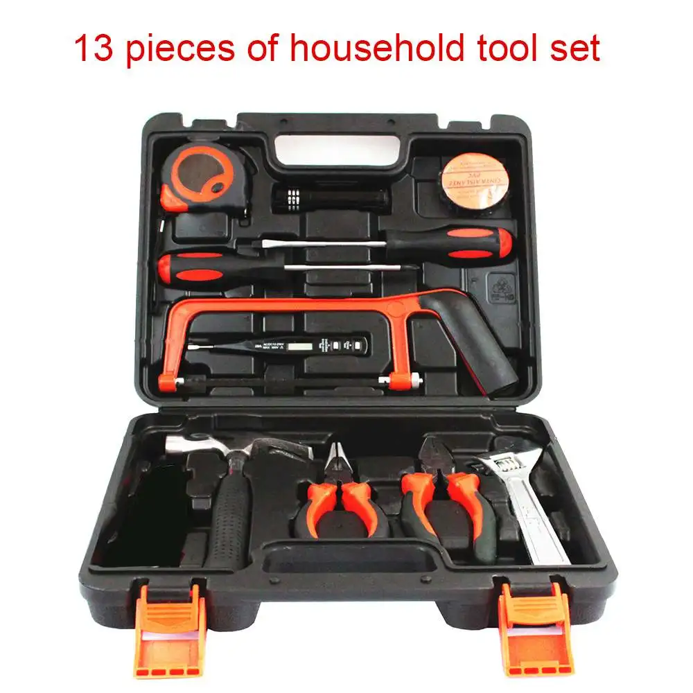2019 NEW 13 Piece Precition Home Suit Tool Hand Repair Tool Kit Household Box Handle Repair Tools Set Non-slip PVC Material Tool
2019 NEW 13 Piece Precition Home Suit Tool Hand Repair Tool Kit Household Box Handle Repair Tools Set Non-slip PVC Material Tool