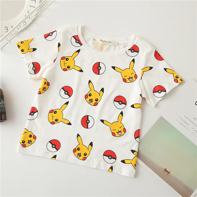 Kids Anime Cartoon Cute T-Shirt Pokemon Pikachu Poke Ball Printed Tshirt Baby Boys Girls Summer Fashion Kawaii Tops Tee 1-8Y
Kids Anime Cartoon Cute T-Shirt Pokemon Pikachu Poke Ball Printed Tshirt Baby Boys Girls Summer Fashion Kawaii Tops Tee 1-8Y