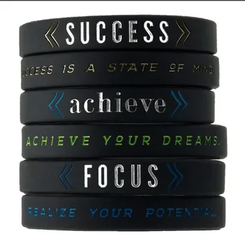 100pcs Inspirational Motivational Success Focus Believe Achieve silicone wristband bracelet for Dreamer
100pcs Inspirational Motivational Success Focus Believe Achieve silicone wristband bracelet for Dreamer
