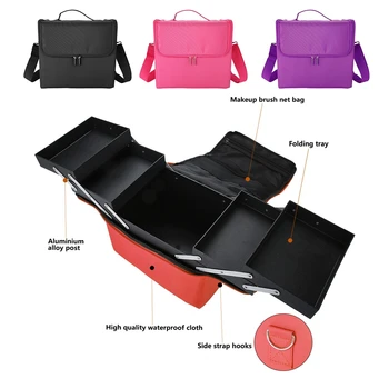 Three Layers Professional Make Up Bag Large Capacity Portable Cosmetic Case Portable Makeup Nail Art Tattoo Salon Tool Bag
Three Layers Professional Make Up Bag Large Capacity Portable Cosmetic Case Portable Makeup Nail Art Tattoo Salon Tool Bag