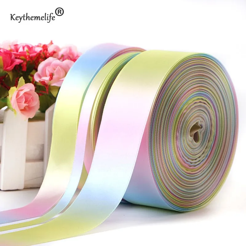 DIY Wedding decoration 50 Yard Rainbow Ribbon Printed Polyester Satin Ribbons Handmade Materials Wedding Gift Wrap
DIY Wedding decoration 50 Yard Rainbow Ribbon Printed Polyester Satin Ribbons Handmade Materials Wedding Gift Wrap