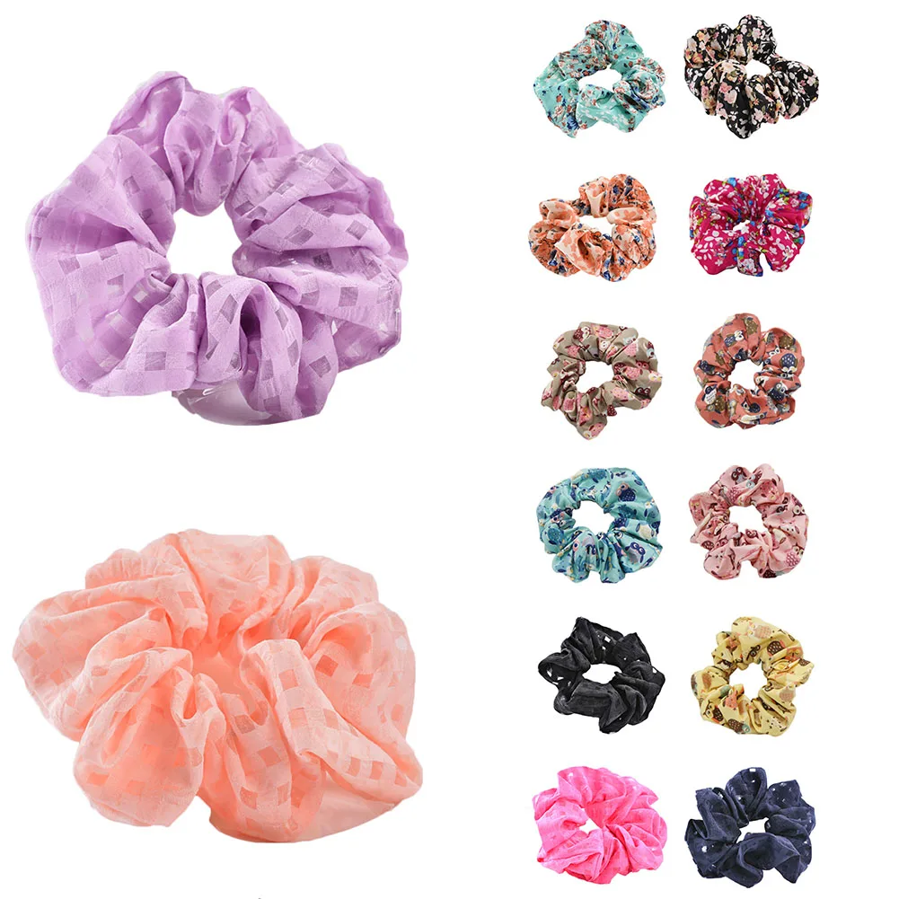 Floral Flamingo Solid Houndstooth Design Women Hair Accesorios Hair Tie Scrunchie Ponytail Hair Holder Rope
Floral Flamingo Solid Houndstooth Design Women Hair Accesorios Hair Tie Scrunchie Ponytail Hair Holder Rope