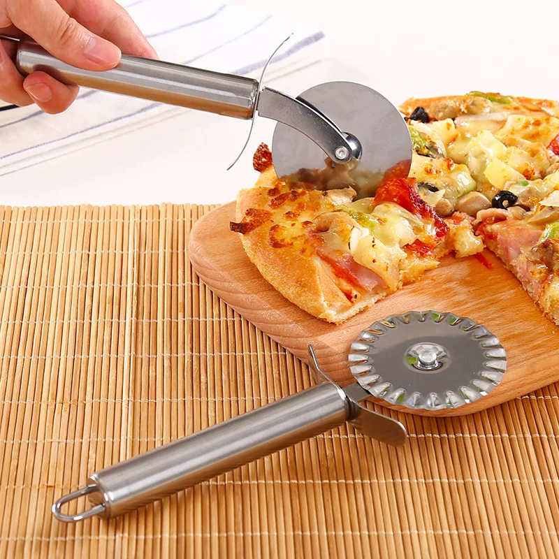 Stainless Steel Pizza Cutter Wheels Pizza Knife for Pizza Pastry Pasta Dough Kitchen Baking Tools Kitchen Accessoies
Stainless Steel Pizza Cutter Wheels Pizza Knife for Pizza Pastry Pasta Dough Kitchen Baking Tools Kitchen Accessoies