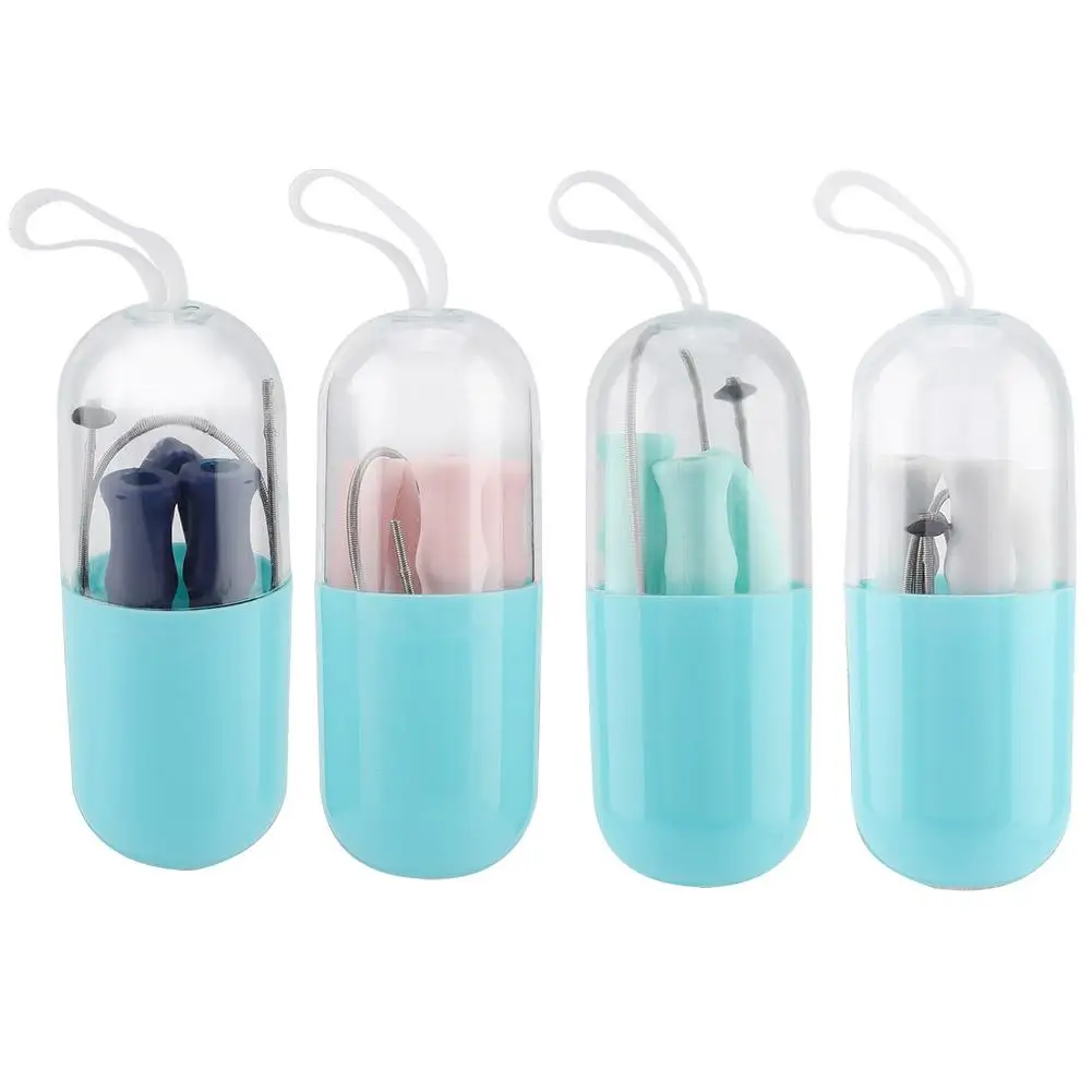 Portable Folding Straw Reusable Food Grade Silicone Drinking Straws With Box And Cleaning Brush Barware Accessories
Portable Folding Straw Reusable Food Grade Silicone Drinking Straws With Box And Cleaning Brush Barware Accessories