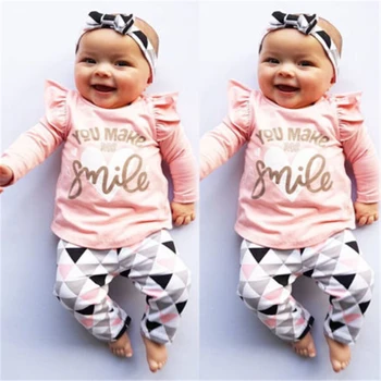 Newborn Baby Girls Fly Sleeve T Shirt Tops Leggings Outfit Set Clothes New Sweet Baby Girl Clothes Triangle Printed Pants Set
Newborn Baby Girls Fly Sleeve T Shirt Tops Leggings Outfit Set Clothes New Sweet Baby Girl Clothes Triangle Printed Pants Set