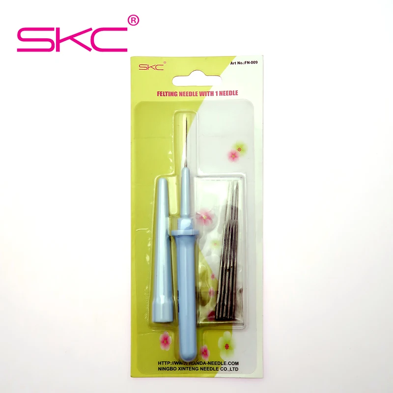 SKC High Quality DIY Wool Felt Needles With 5 More Replaceable Needles Embroidery Craft Sewing Tools Single Felting Needles
SKC High Quality DIY Wool Felt Needles With 5 More Replaceable Needles Embroidery Craft Sewing Tools Single Felting Needles