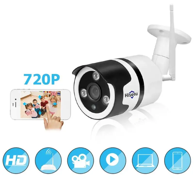 Hiseeu wifi outdoor IP camera 1080P 720P waterproof 2.0MP wireless security camera metal two way audio TF card record P2P bullet
Hiseeu wifi outdoor IP camera 1080P 720P waterproof 2.0MP wireless security camera metal two way audio TF card record P2P bullet