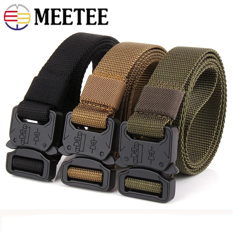 Meetee 25mm*125cm High Quality Alloy Buckle Thickening Tactical Army Fan Style Nylon Belt DIY Outdoor Sports Leisure Jewelry
Meetee 25mm*125cm High Quality Alloy Buckle Thickening Tactical Army Fan Style Nylon Belt DIY Outdoor Sports Leisure Jewelry