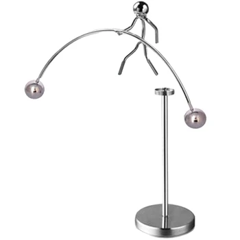 Finger Balancing Toy, Dynamic Balancing Instrument,Newton'S Cradle Weightlifter Mold Metal Craft Perpetual Art Swing Kinetic M
Finger Balancing Toy, Dynamic Balancing Instrument,Newton'S Cradle Weightlifter Mold Metal Craft Perpetual Art Swing Kinetic M