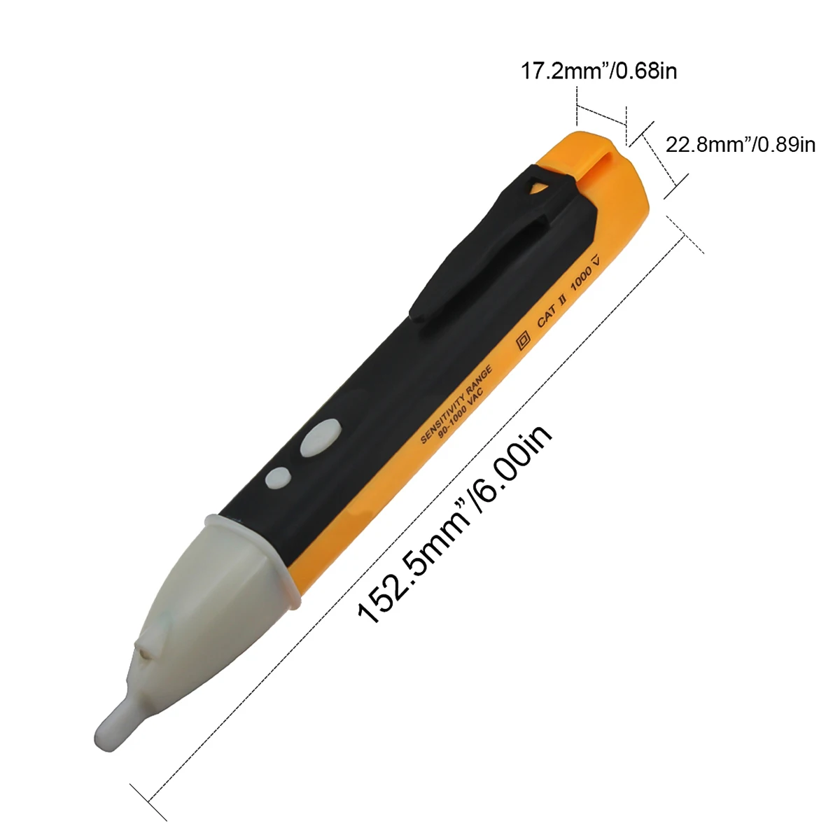 Voltage Detector Pencil Tool LED Voltage Tester Multi-Sensor Non-Contact Measuring Test Electrical Tool AC 90V To AC 1000V
Voltage Detector Pencil Tool LED Voltage Tester Multi-Sensor Non-Contact Measuring Test Electrical Tool AC 90V To AC 1000V