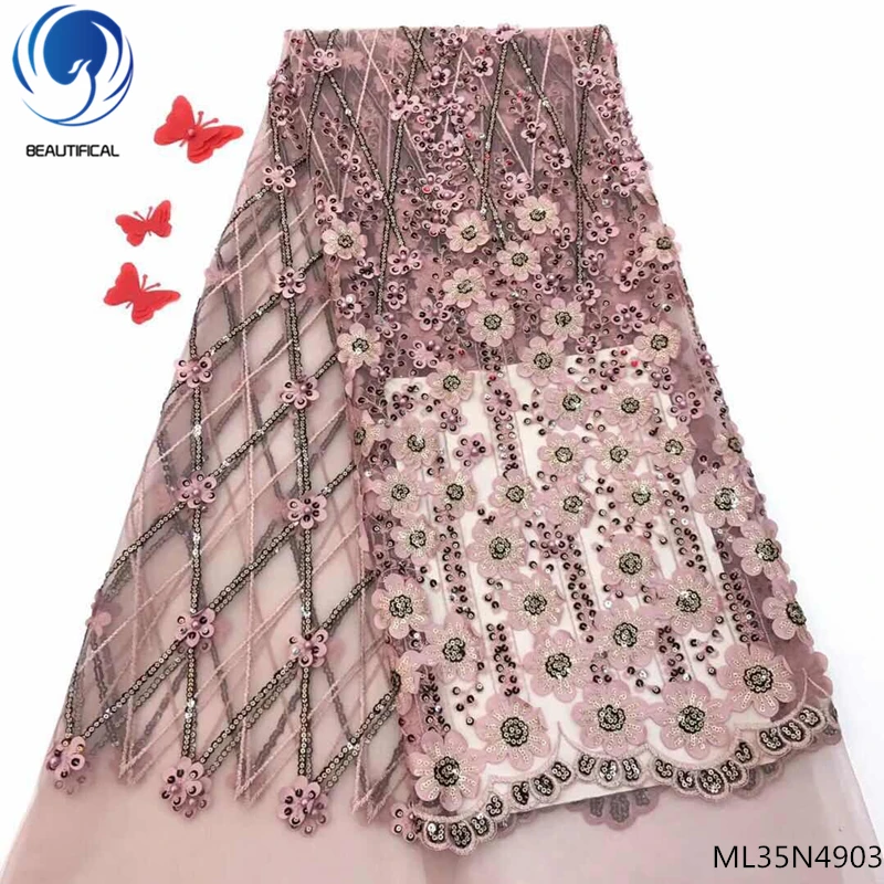BEAUTIFICAL tulle lace fabric with sequin african sequin lace fabric with beads 2019 high quality laces dress 5yards/lot ML35N49
BEAUTIFICAL tulle lace fabric with sequin african sequin lace fabric with beads 2019 high quality laces dress 5yards/lot ML35N49