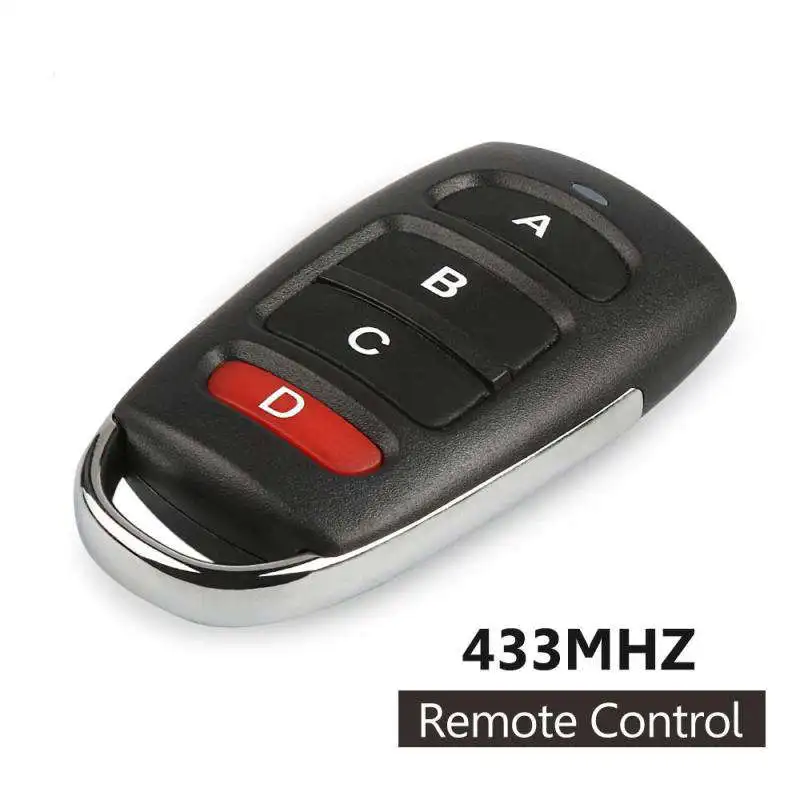 433mhz DC 12V 4 Button Learning RF Transmitter Remote Control Switch For Gate Garage Door Security Alarm Key Fob Car
433mhz DC 12V 4 Button Learning RF Transmitter Remote Control Switch For Gate Garage Door Security Alarm Key Fob Car