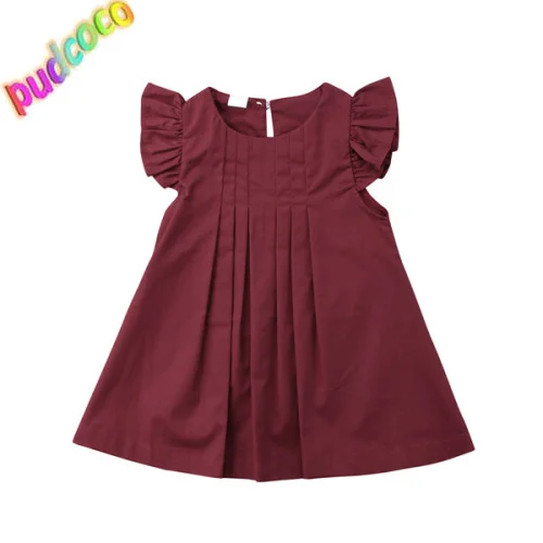 2019 Kids Baby Toddler Girls Pure Color Party Princess Sleeveless Princess Sundress Hot
2019 Kids Baby Toddler Girls Pure Color Party Princess Sleeveless Princess Sundress Hot