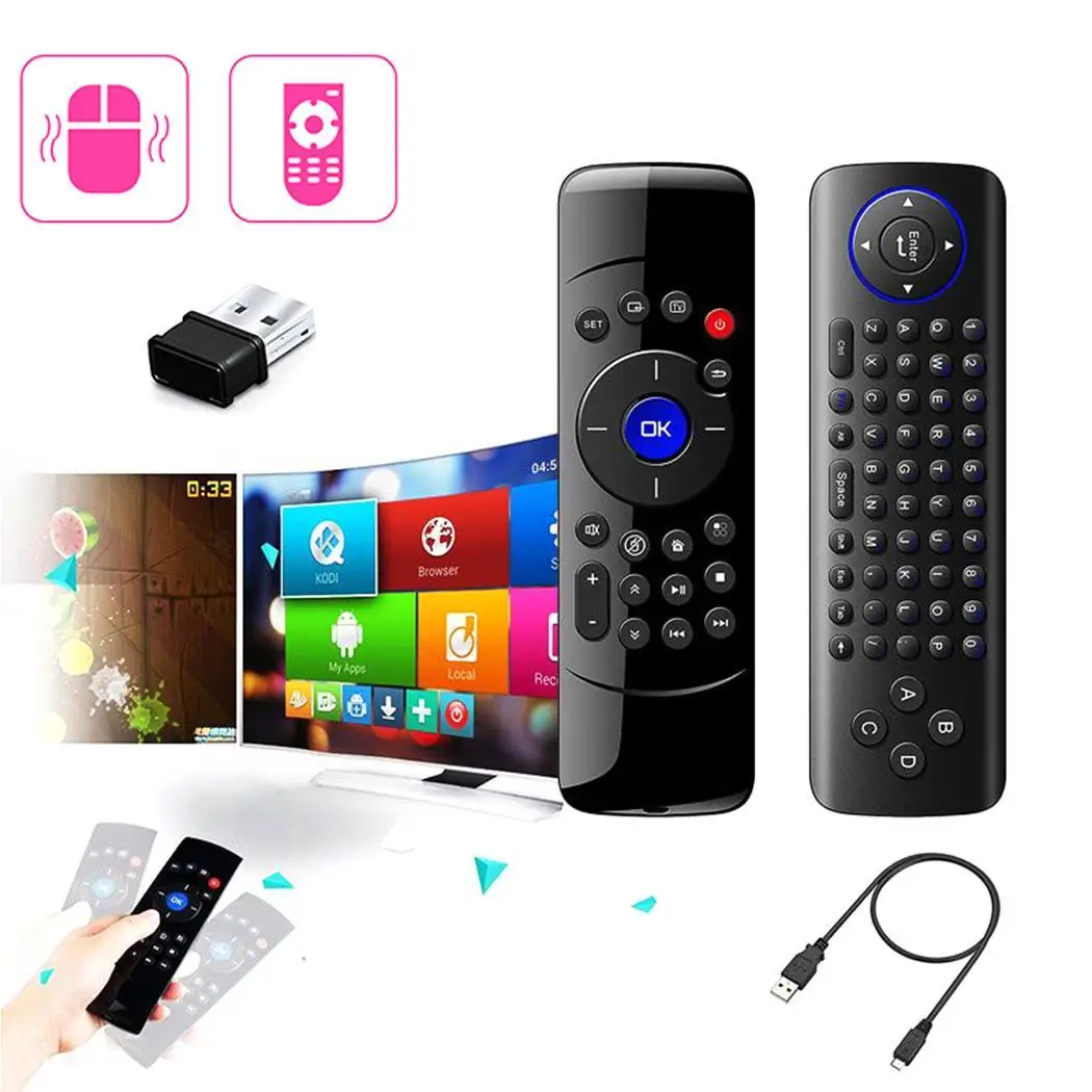 USB 2.4G Wireless Mouse Keyboard Mini Remote Control 1 LED indicator Lithium Battery <10uA Infrared Function |